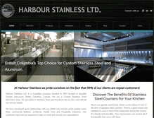 Tablet Screenshot of harbourstainless.com